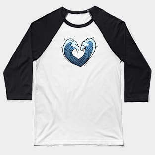 Waves in love Baseball T-Shirt